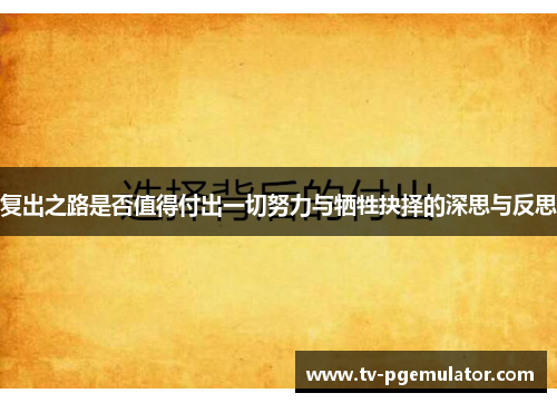 复出之路是否值得付出一切努力与牺牲抉择的深思与反思